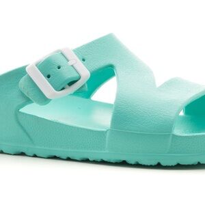 Corkys Aqua Sandals with Buckle